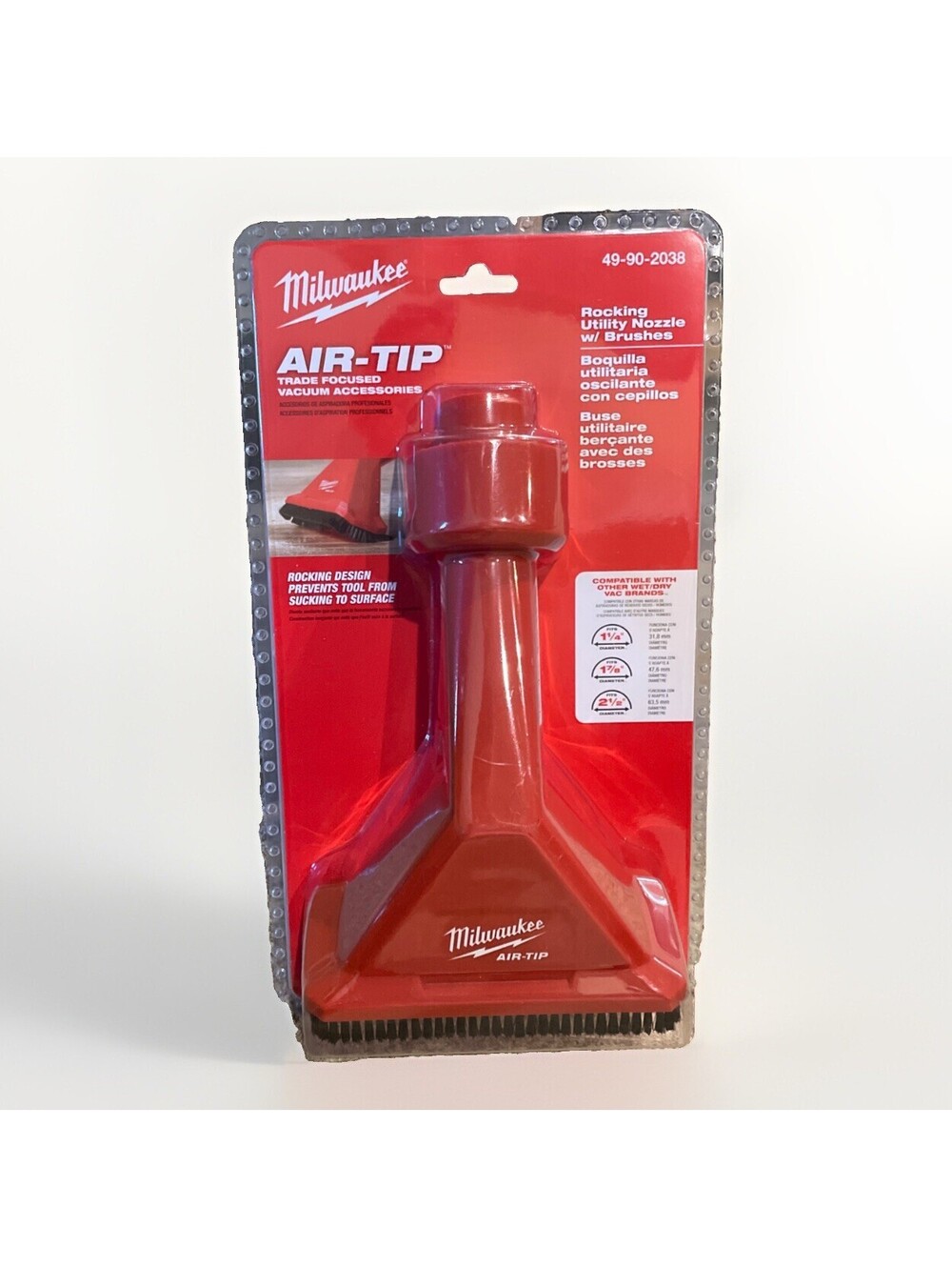 Milwaukee 49-90-2038 AIR-TIP Rocking Utility Nozzle Attachment w/ Brushes